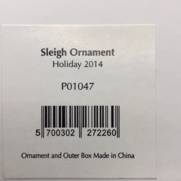 Pandora Limited Edition 2014 Sleigh Christmas Tree Ornament with Box - Picture 9 of 10